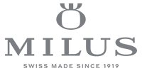 Logo švýcarských hodinek Milus